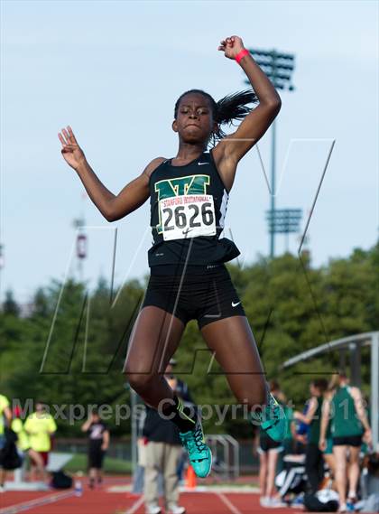 Thumbnail 3 in Stanford Invitational Long Jump photogallery.