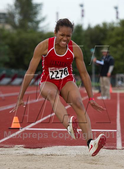 Thumbnail 3 in Stanford Invitational Long Jump photogallery.