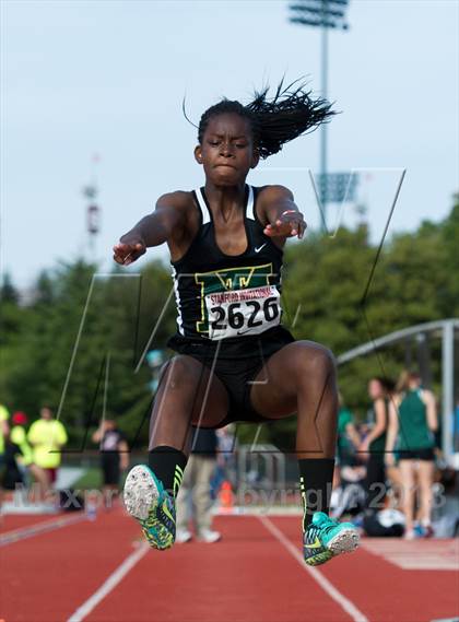 Thumbnail 2 in Stanford Invitational Long Jump photogallery.
