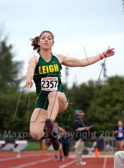 Thumbnail 1 in Stanford Invitational Long Jump photogallery.