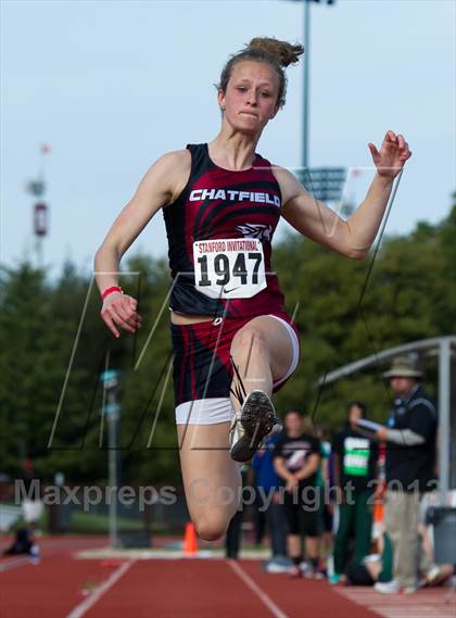 Thumbnail 2 in Stanford Invitational Long Jump photogallery.