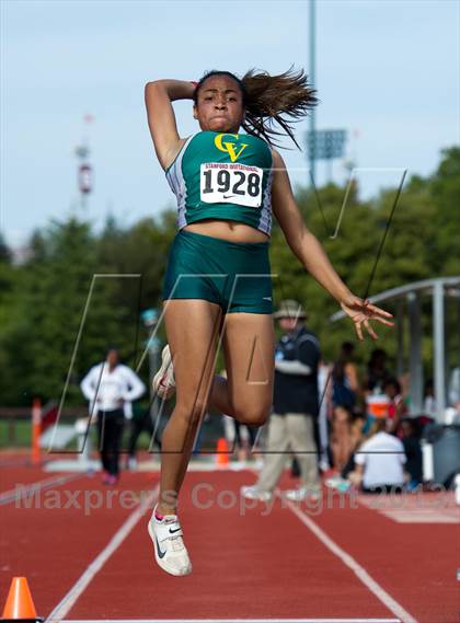 Thumbnail 1 in Stanford Invitational Long Jump photogallery.