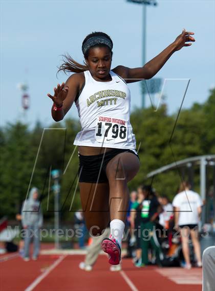 Thumbnail 3 in Stanford Invitational Long Jump photogallery.
