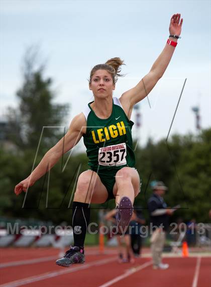 Thumbnail 2 in Stanford Invitational Long Jump photogallery.