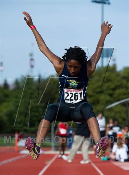 Thumbnail 1 in Stanford Invitational Long Jump photogallery.