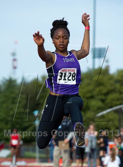 Thumbnail 2 in Stanford Invitational Long Jump photogallery.