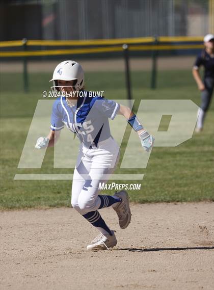 Thumbnail 3 in Cole Valley Christian vs New Plymouth (IDHSAA 2A Semifinal) photogallery.