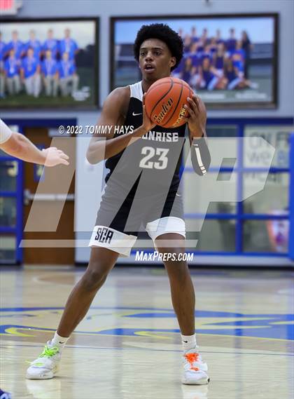 Thumbnail 2 in Sunrise Christian Academy vs Central Heights (Brock Showcase) photogallery.