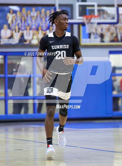 Thumbnail 2 in Sunrise Christian Academy vs Central Heights (Brock Showcase) photogallery.