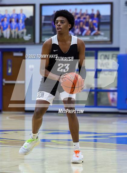 Thumbnail 1 in Sunrise Christian Academy vs Central Heights (Brock Showcase) photogallery.
