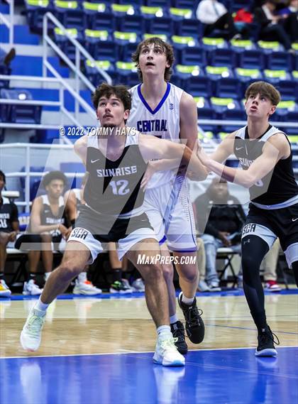 Thumbnail 1 in Sunrise Christian Academy vs Central Heights (Brock Showcase) photogallery.