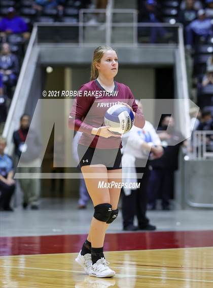Thumbnail 1 in Blum vs. Fayetteville (UIL Volleyball 1A Finals) photogallery.