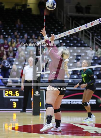 Thumbnail 2 in Blum vs. Fayetteville (UIL Volleyball 1A Finals) photogallery.