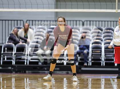 Thumbnail 3 in Blum vs. Fayetteville (UIL Volleyball 1A Finals) photogallery.