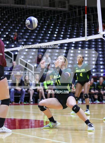 Thumbnail 2 in Blum vs. Fayetteville (UIL Volleyball 1A Finals) photogallery.