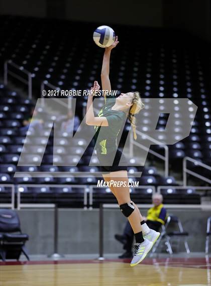 Thumbnail 1 in Blum vs. Fayetteville (UIL Volleyball 1A Finals) photogallery.