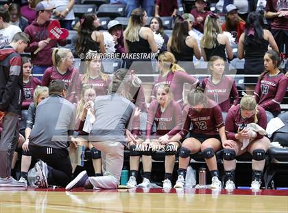 Thumbnail 1 in Blum vs. Fayetteville (UIL Volleyball 1A Finals) photogallery.