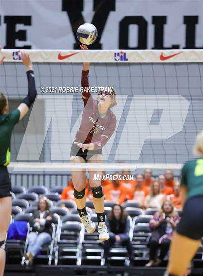 Thumbnail 1 in Blum vs. Fayetteville (UIL Volleyball 1A Finals) photogallery.