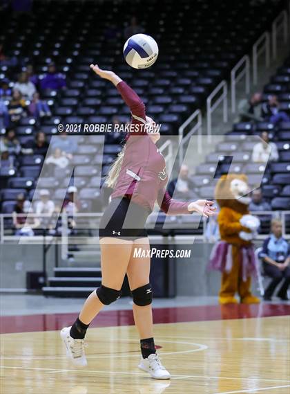 Thumbnail 1 in Blum vs. Fayetteville (UIL Volleyball 1A Finals) photogallery.