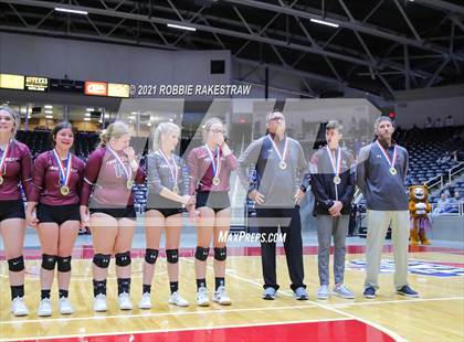 Thumbnail 2 in Blum vs. Fayetteville (UIL Volleyball 1A Finals) photogallery.