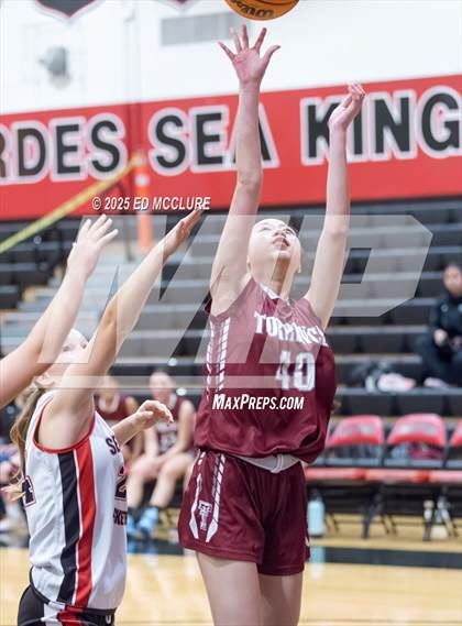 Thumbnail 1 in JV Girls Basketball Torrance vs Palos Verdes photogallery.