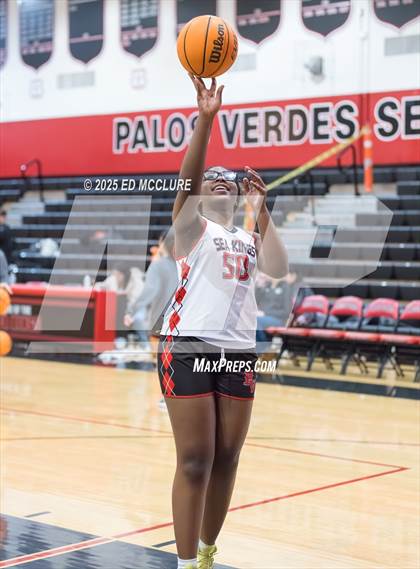 Thumbnail 3 in JV Girls Basketball Torrance vs Palos Verdes photogallery.