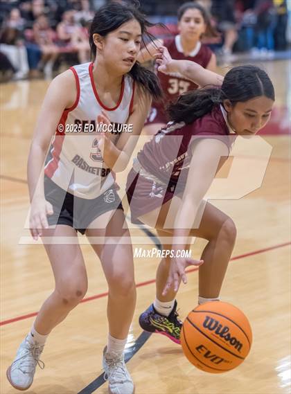 Thumbnail 3 in JV Girls Basketball Torrance vs Palos Verdes photogallery.