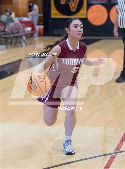Thumbnail 1 in JV Girls Basketball Torrance vs Palos Verdes photogallery.