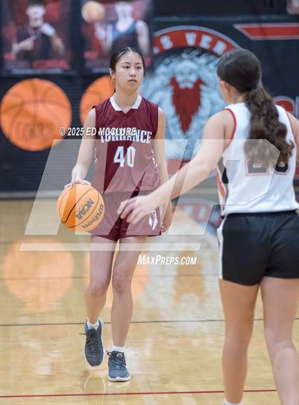 Thumbnail 3 in JV Girls Basketball Torrance vs Palos Verdes photogallery.