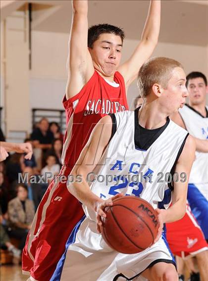 Thumbnail 1 in Sacramento Adventist vs. American Christian Academy (Waves Invitational) photogallery.