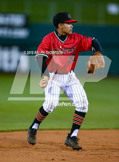Thumbnail 3 in Pinole Valley vs. Salesian College Preparatory (@ Raley Field) photogallery.