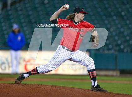 Thumbnail 1 in Pinole Valley vs. Salesian College Preparatory (@ Raley Field) photogallery.