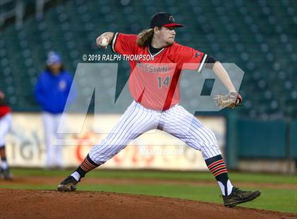 Thumbnail 3 in Pinole Valley vs. Salesian College Preparatory (@ Raley Field) photogallery.