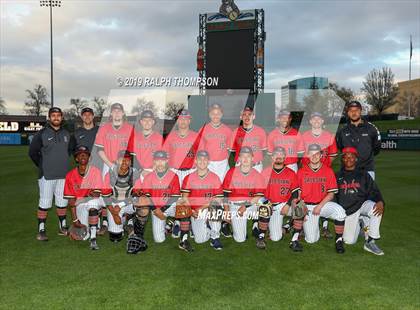 Thumbnail 2 in Pinole Valley vs. Salesian College Preparatory (@ Raley Field) photogallery.