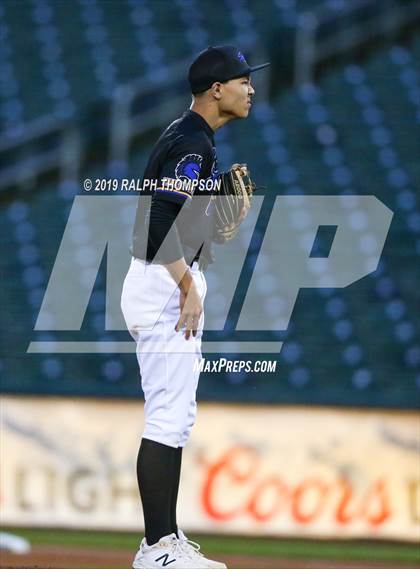Thumbnail 1 in Pinole Valley vs. Salesian College Preparatory (@ Raley Field) photogallery.