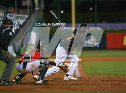 Thumbnail 1 in Pinole Valley vs. Salesian College Preparatory (@ Raley Field) photogallery.