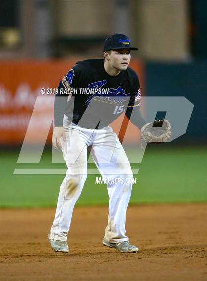 Thumbnail 1 in Pinole Valley vs. Salesian College Preparatory (@ Raley Field) photogallery.