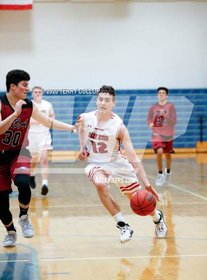 Thumbnail 2 in Layton Christian Academy vs. Bear River (Eagle Holiday Shootout) photogallery.