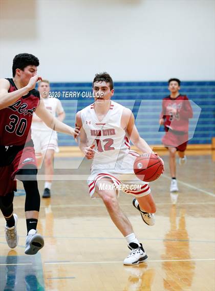 Thumbnail 3 in Layton Christian Academy vs. Bear River (Eagle Holiday Shootout) photogallery.