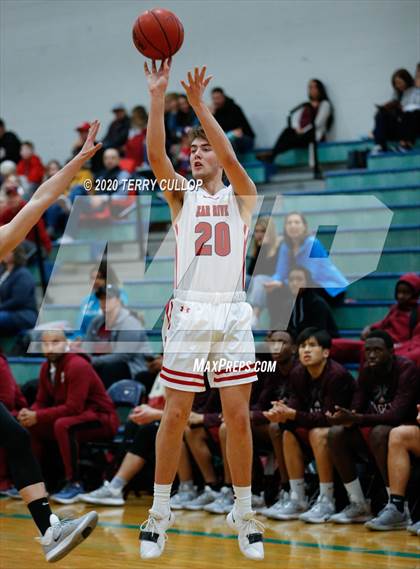 Thumbnail 3 in Layton Christian Academy vs. Bear River (Eagle Holiday Shootout) photogallery.