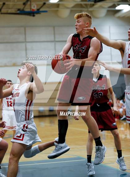 Thumbnail 3 in Layton Christian Academy vs. Bear River (Eagle Holiday Shootout) photogallery.