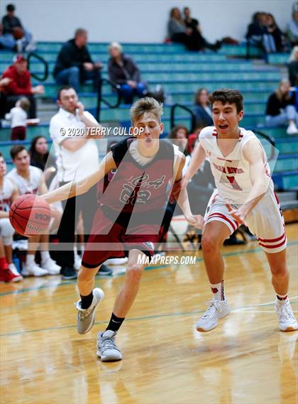 Thumbnail 3 in Layton Christian Academy vs. Bear River (Eagle Holiday Shootout) photogallery.