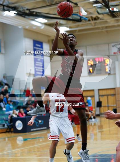 Thumbnail 3 in Layton Christian Academy vs. Bear River (Eagle Holiday Shootout) photogallery.