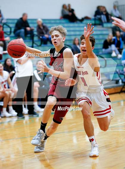 Thumbnail 1 in Layton Christian Academy vs. Bear River (Eagle Holiday Shootout) photogallery.