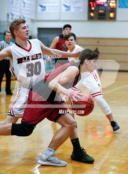 Thumbnail 2 in Layton Christian Academy vs. Bear River (Eagle Holiday Shootout) photogallery.