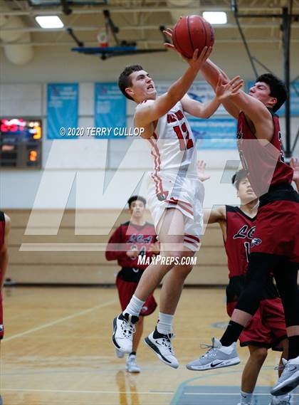 Thumbnail 3 in Layton Christian Academy vs. Bear River (Eagle Holiday Shootout) photogallery.