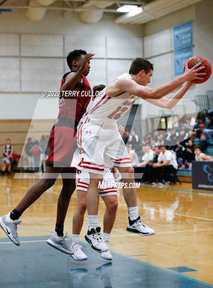 Thumbnail 1 in Layton Christian Academy vs. Bear River (Eagle Holiday Shootout) photogallery.