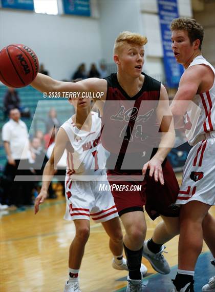 Thumbnail 3 in Layton Christian Academy vs. Bear River (Eagle Holiday Shootout) photogallery.
