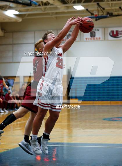 Thumbnail 3 in Layton Christian Academy vs. Bear River (Eagle Holiday Shootout) photogallery.