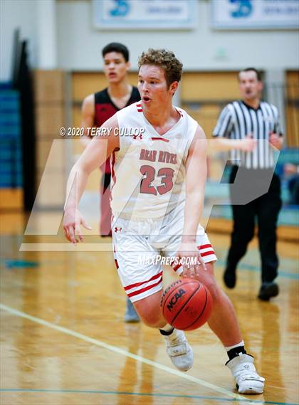 Thumbnail 1 in Layton Christian Academy vs. Bear River (Eagle Holiday Shootout) photogallery.